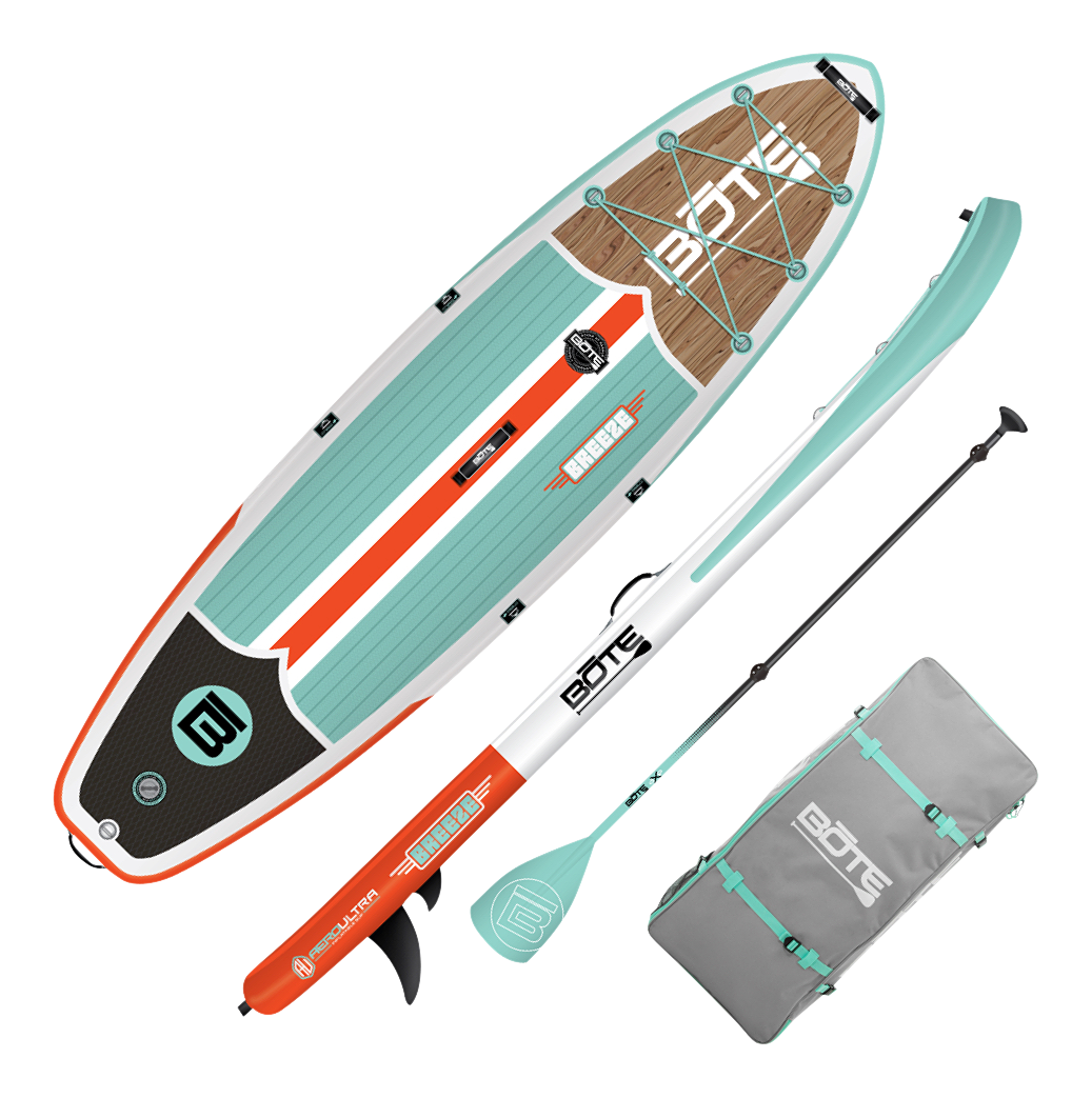 Bote Breeze Aero Classic Teak Inflatable StandUp Paddle Board